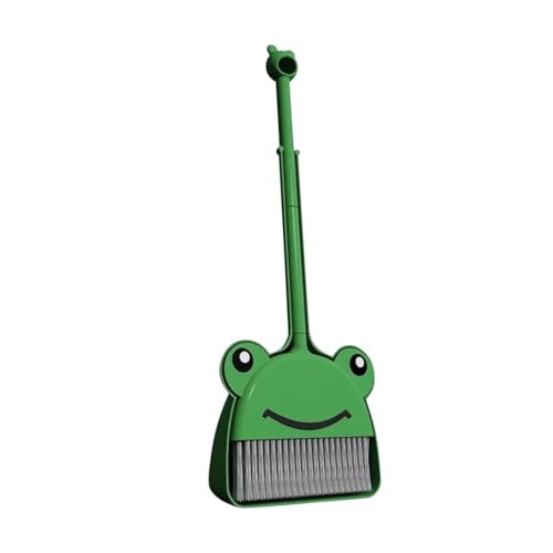 Children’s Small Broom Dustpan Set, Kleiners Besen mit Kehrschaufel für Kinder, Reinigungsspielzeug-Set für Kinder, Lustiges Haushaltsspielset für Kleinkinder , Kids Household Chores Set (grün) von Generisch