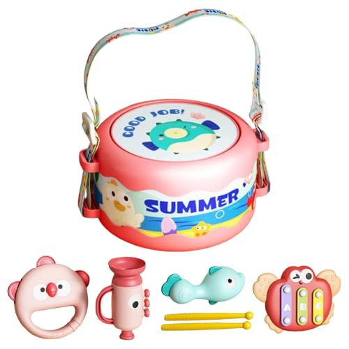 Childrens Drum Percussion Music Instrument, Musikspielzeug für Kleinkind - Pädagogische sichere Musikinstrumente,Vorschule Musiktikspielzeug zum Geburtstag Neujahr Weihnachten Ostern Childrens Drum Percussion Music Instrument, Musikspielzeug für Kleinkind - Pädagogische sichere Musikinstrumente,Vorschule Musiktikspielzeug zum Geburtstag Neujahr Weihnachten Ostern von Generisch