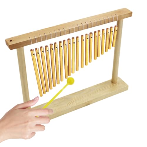 Chime Music Percussion Instrument, Table Top Single Row Bar Chimes mit Mallet - Single Row Musical Chimes Instrument für Kinder, , Kinder von Generisch