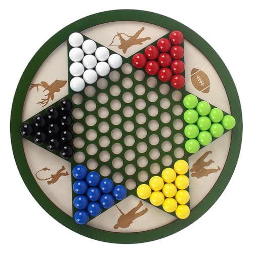 Chinese Checker Set - Klassisches Holzbrettspiel für Familienspaß, Multi -Player -Strategieaktivität Hinterhof BBQ | Strandpicknicks und Campfire Entertainment, langlebige soziale Versammlungen im Fre Chinese Checker Set - Klassisches Holzbrettspiel für Familienspaß, Multi -Player -Strategieaktivität Hinterhof BBQ | Strandpicknicks und Campfire Entertainment, langlebige soziale Versammlungen im Fre von Generisch