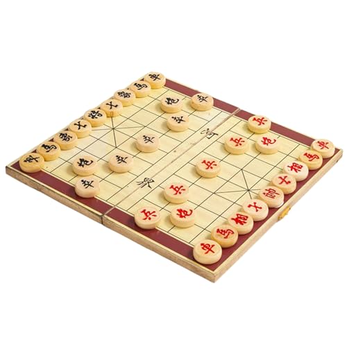 Chinese Chess Set – Traditional Xiangqi Board Game | Folding Wooden Chessboard with Chinese Characters & Playing Pieces | Portable Family Strategy Game Chinese Chess Set – Traditional Xiangqi Board Game | Folding Wooden Chessboard with Chinese Characters & Playing Pieces | Portable Family Strategy Game von Generisch