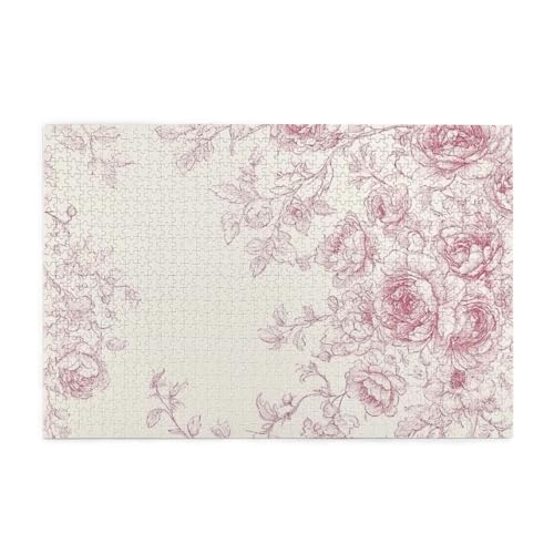 Chinesische Blumen, rosa und cremefarbene Blumen, 1000 Teile, Puzzles für Erwachsene, Holzpuzzles für Erwachsene, Geschenke, Heimdekoration Chinesische Blumen, rosa und cremefarbene Blumen, 1000 Teile, Puzzles für Erwachsene, Holzpuzzles für Erwachsene, Geschenke, Heimdekoration von Generisch