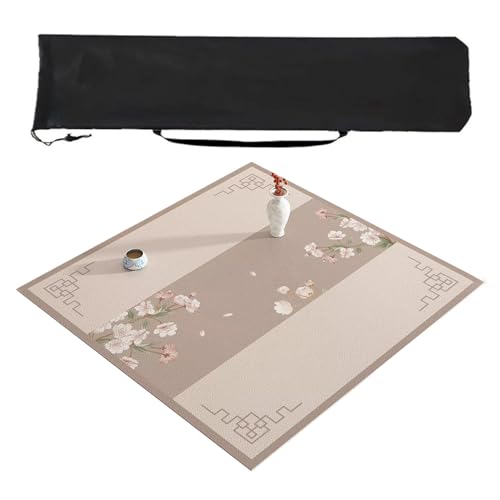 Chinesische Mahjong-Matte, rutschfest, geräuschlos, Tischabdeckung für Heimspiele, 140 cm, Mahjong Poker-Matte (Stil 1), ideal für Spielabende mit Familie und Freunden von Generisch