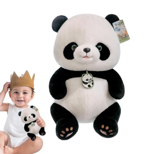 Chinesischer Panda Plüsch, Plüschpanda Stoffed Animal - Entzückendes Panda Plüschkissen | Elastische Baumwollfüllung Tierpuppe Indoor -Sofa Dekoration Chinesischer Panda Plüsch, Plüschpanda Stoffed Animal - Entzückendes Panda Plüschkissen | Elastische Baumwollfüllung Tierpuppe Indoor -Sofa Dekoration von Generisch