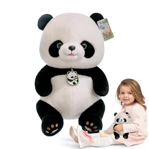 Chinesisches Pranda Plush, Plüschtier Panda Pie gefüllt, entzückende Tierkreaturen gefüllt mit Panda - weicher Tisch Ornament für Tiere, die Puppe umarmen, für Dekoration für den Geburtstag Chinesisches Pranda Plush, Plüschtier Panda Pie gefüllt, entzückende Tierkreaturen gefüllt mit Panda - weicher Tisch Ornament für Tiere, die Puppe umarmen, für Dekoration für den Geburtstag von Generisch