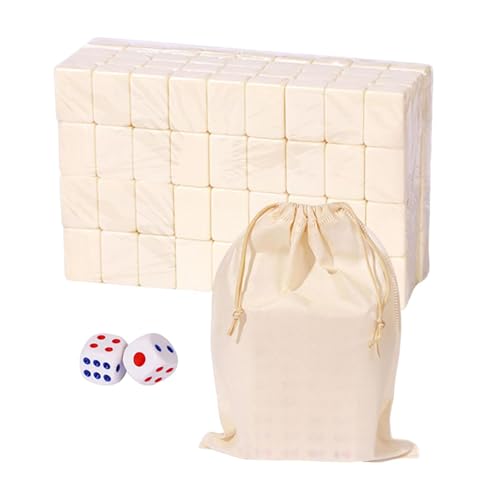 Chinesisches Traditionelles Brettspiel - Klassiker Chinese Mahjong Gamee Set | Melaminharz Mahjoong Fliesen Und Große Aufbewahrungstasche Tragbare Tischspiele Für Familien Freizeit Kultureller Spaß von Generisch