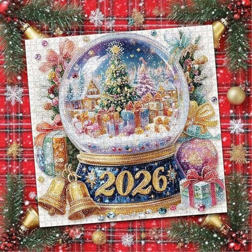 Christmas Crystal Ball Puzzle 1000 Teile | Weihnachtspuzzle 2026 für Familien - Spiel für Erwachsene Männer Frauen Familienaktivitäten für Zuhause Entspannung und festlichen Spaß Christmas Crystal Ball Puzzle 1000 Teile | Weihnachtspuzzle 2026 für Familien - Spiel für Erwachsene Männer Frauen Familienaktivitäten für Zuhause Entspannung und festlichen Spaß von Generisch