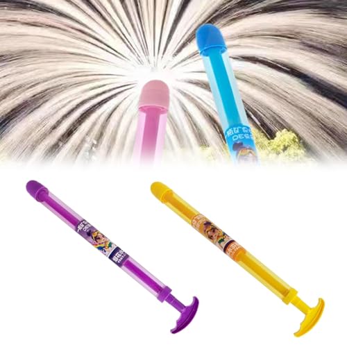 Citaway Feuerwerk Wasserpistole, Feuerwerk Wasserpistole Wasserspritze Spielzeug, Romantisches Feuerwerk Wasserpistole Für Paare, Feuerwerksstil Zum Baden, Pool, Party (2 Stück Gelb+Lila-A) von Generisch