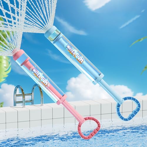 Cithway Feuerwerk Wasserpistole,1/2/3 Stück 2025 Neue Romantisches Feuerwerk Wasserpistole für Paare, Baden,Pool, Party (Pink+Blue) von Generisch