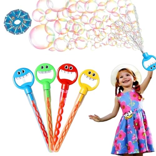 Cithway Magical 5-Claw Smiley Bubble Stick, Bubble Claw Wand, Featuring 5 Hand-Like Sticks with 32 Holes That Effortlessly Create a Large Number of Fascinating Spheres (Mix) von Generisch