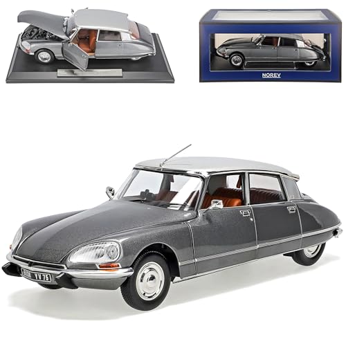 Citroen DS23 Pallas Limousine Grau Metallic mit Dach in Silber 1972-1975 Limitiert auf 400 Stück Weltweit 1/18 Norev Modell Auto von Generisch