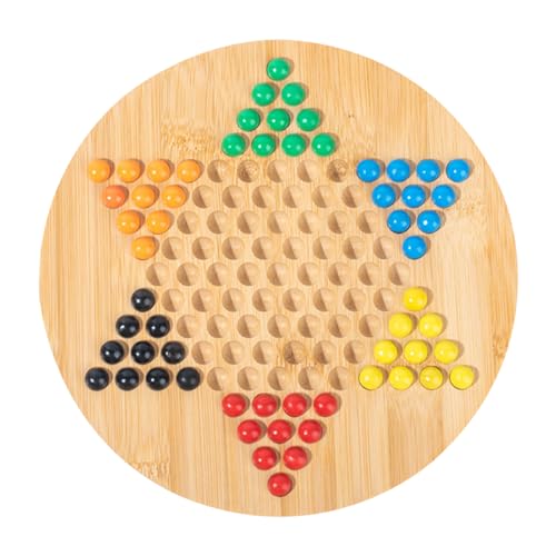 Classic Chinese Checkers Set | Wood Glass Beads Chinese Checkers Plate |Hexagonal Game Table Plate,for Adults Friends Family Kids Age 3+ Classic Chinese Checkers Set | Wood Glass Beads Chinese Checkers Plate |Hexagonal Game Table Plate,for Adults Friends Family Kids Age 3+ von Generisch