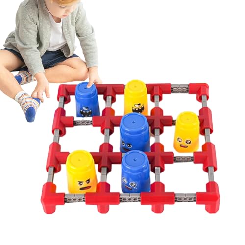 Classic Family Board Game, Travel Game Learning Toys, ABS Brain Teaser Interactive for Kids and Adults, Chess Set Strategy Games, Engaging Preschool Learning Activities, 21.5x21.5x3cm von Generisch