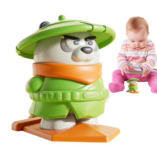 Clockwork Animal Toy, Aufwickeln für Kinder | Flying Panda Clockwork Model,Manuelles Wickelmechanismus Bildungsspielzeug für Schule, Schlafsaal, Arbeitsbereich, Außenreisen, Zuhause von Generisch