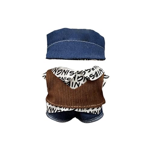 Clothes for Labubu(NO Doll) , Handcrafted Crochet Set for 17cm/6.69in Doll, Premium Labubu Outfit with Accessories, Stylish Labubu Clothes for Doll (F) von Generisch