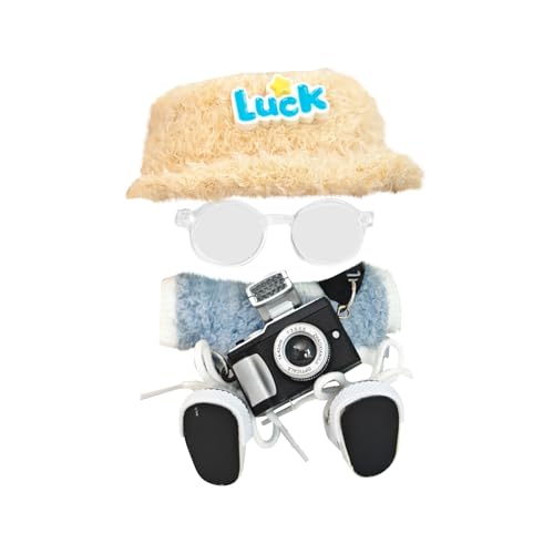 Clothes for Labubu(NO Doll) , Handcrafted Crochet Set for 17cm/6.69in Doll, Premium Labubu Outfit with Accessories, Stylish Labubu Clothes for Doll (J) von Generisch