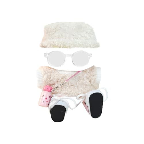Clothes for Labubu(NO Doll) , Handcrafted Crochet Set for 17cm/6.69in Doll, Premium Labubu Outfit with Accessories, Stylish Labubu Clothes for Doll (Q) von Generisch
