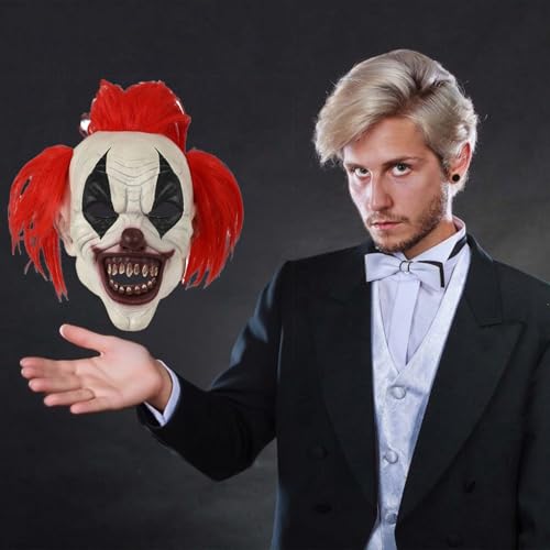 Clown Cosplay gruselige Clown-Requisiten für Partys und Bälle, Halloween-Kostüme, lustig, Rot, 5,37 x 30 cm Clown Cosplay gruselige Clown-Requisiten für Partys und Bälle, Halloween-Kostüme, lustig, Rot, 5,37 x 30 cm von Generisch