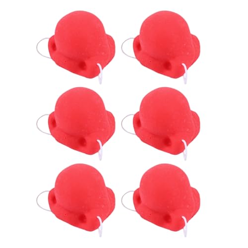 Clownnase | 6pcs Red Circus Gummi-Nase Mit Gummiband | Lustiges Kostümzubehör, Party -Requisite, Cosplay -Spielzeug Für Männer, Frauen, Halloween, Weihnachten, Anime, Streich, Kostümierte Partys Clownnase | 6pcs Red Circus Gummi-Nase Mit Gummiband | Lustiges Kostümzubehör, Party -Requisite, Cosplay -Spielzeug Für Männer, Frauen, Halloween, Weihnachten, Anime, Streich, Kostümierte Partys von Generisch
