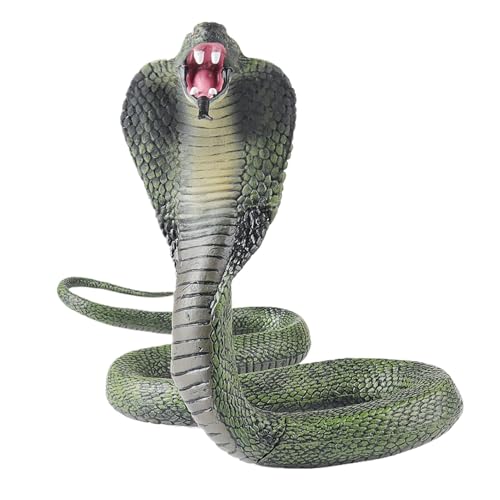 Cobra Toy - Tragbare Gefälschte Schlange | Realistische Lustige Knifflige Spielzeuge Schlange Streich | Urkomischer Streichwitz Cobra Stuff Animal Figur Für Kinder Erwachsene (24x16.5x12cm) von Generisch