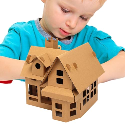 Coloring House Cardboard - Cardboard Playhouse for Kids - Paper Toys Making - Crisp KT Board, Cultivate Hands-on Ability, Concentration, Patience and Imagination, for Christmas Coloring House Cardboard - Cardboard Playhouse for Kids - Paper Toys Making - Crisp KT Board, Cultivate Hands-on Ability, Concentration, Patience and Imagination, for Christmas von Generisch