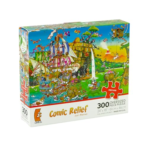 Comic Relief Just Married Puzzle 300 Teile, Puzzlespaß für Kinder und Erwachsene, Gedächtnistraining, Geduldsspiel, Lernpuzzle für Kinder ab 4 Jahren, tolle Geschenkidee Comic Relief Just Married Puzzle 300 Teile, Puzzlespaß für Kinder und Erwachsene, Gedächtnistraining, Geduldsspiel, Lernpuzzle für Kinder ab 4 Jahren, tolle Geschenkidee von Generisch