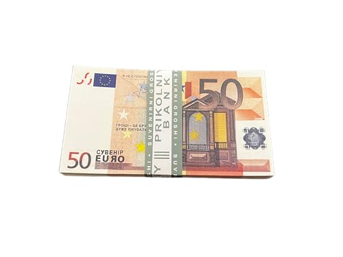 Copy Prop Fake Money 50 Euro Bills for Movie, Magic, Music, Prank, Joke, Music, Videos, Parties, Money Gun, Game Copy Prop Fake Money 50 Euro Bills for Movie, Magic, Music, Prank, Joke, Music, Videos, Parties, Money Gun, Game von Generisch