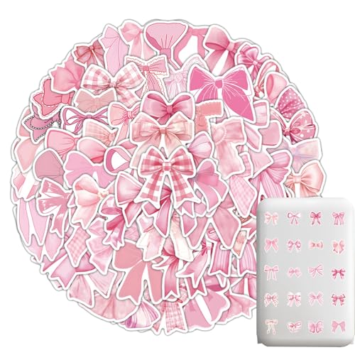 Coquette Bow Sticker - 100 Stcs Pink Ästhetische Wasserdichte Vinyl -Abziehbilder | Süße Dekorative Graffiti -Aufkleber Für Wasserflaschen, Laptops, Zeitschriften, Gepäck, Skateboards Und Telefonkoffe Coquette Bow Sticker - 100 Stcs Pink Ästhetische Wasserdichte Vinyl -Abziehbilder | Süße Dekorative Graffiti -Aufkleber Für Wasserflaschen, Laptops, Zeitschriften, Gepäck, Skateboards Und Telefonkoffe von Generisch