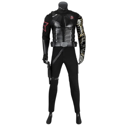 Coslanders Bucky-Kostüm für Herren, Outfit, Halloween, Bucky-Kostüm, Weste (komplettes Set, L) von Generisch