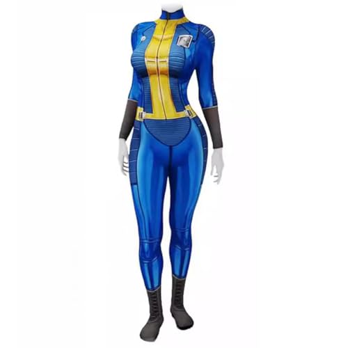 Coslanders Lucy-Kostüm für Herren, Tresorbewohner-Kostüm, Overall, Herren-Schutzanzug, Halloween, 33-Kostüm, Stil 2, XXL Coslanders Lucy-Kostüm für Herren, Tresorbewohner-Kostüm, Overall, Herren-Schutzanzug, Halloween, 33-Kostüm, Stil 2, XXL von Generisch