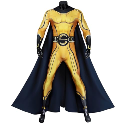 Coslanders Thunderbolt Sentry Herren-Kostüm, Outfit mit Umhang, Halloween-Thunderbolt-Outfit (Stil 1, XS) von Generisch