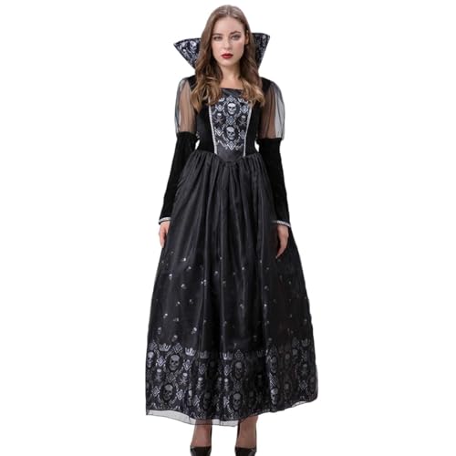 Cosplay-Kostüm, elegantes Ensemble für oder zu Hause, perfekt für Partys, Halloween-Events oder Thementreffen (Schwarz, M) von Generisch