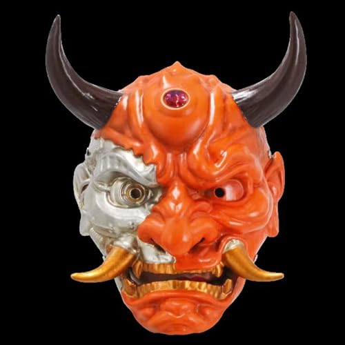 Cosplay Maske Harz Halloween Tanzparty Kostüm Maske Prop (Orange) von Generisch