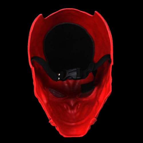 Cosplay Maske Harz Halloween Tanzparty Kostüm Maske Requisiten (Rot) von Generisch