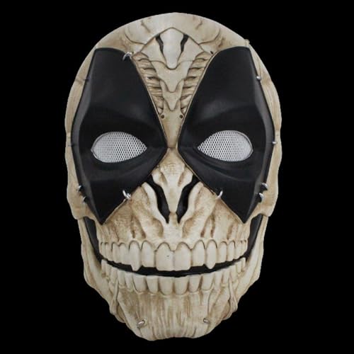 Cosplay Maske Harz Halloween Tanzparty Kostüm Maske Requisiten (Weiß) von Generisch