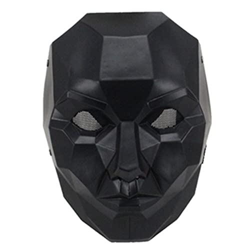Cosplay Maske Harz Party Halloween Kostüm Maske Requisiten für Erwachsene (Schwarz) von Generisch
