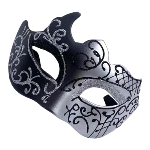 Cosplay-Maskerade für Herren, Cosplay, Halbgesicht, Abschlussball, Maskerade, Vintage-Kostüm, modisches antikes Zubehör für Karneval, Abschlussball, Ball Cosplay-Maskerade für Herren, Cosplay, Halbgesicht, Abschlussball, Maskerade, Vintage-Kostüm, modisches antikes Zubehör für Karneval, Abschlussball, Ball von Generisch
