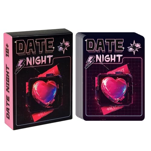 Couple Game, Card Deck, 50-Sheet Romantic Conversation Prompts with Relationship Questions, Fun Talking Activity for Travel Road Trip Wedding Honeymoon, Multicolor Couple Game, Card Deck, 50-Sheet Romantic Conversation Prompts with Relationship Questions, Fun Talking Activity for Travel Road Trip Wedding Honeymoon, Multicolor von Generisch