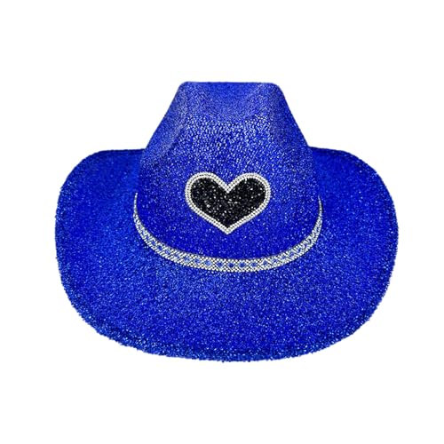 Cowboy Zubehör Kinder Hut Im Cowboy-Stil Für Partys. Breite Krempe. Glänzendes Design. Perfekt Zu Eleganten Outfits. Das Ganze Jahr Über Tragbar. Damen Stiefeletten Cowboy von Generisch