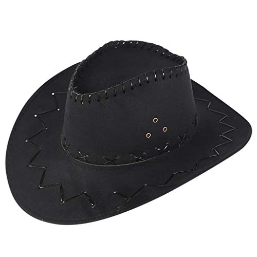 Cowboyhut Lederoptik – Faschingshut für Karneval & Western-Partys – Unisex, Einheitsgröße – Perfekt für Damen & Herren Geschenk von Generisch