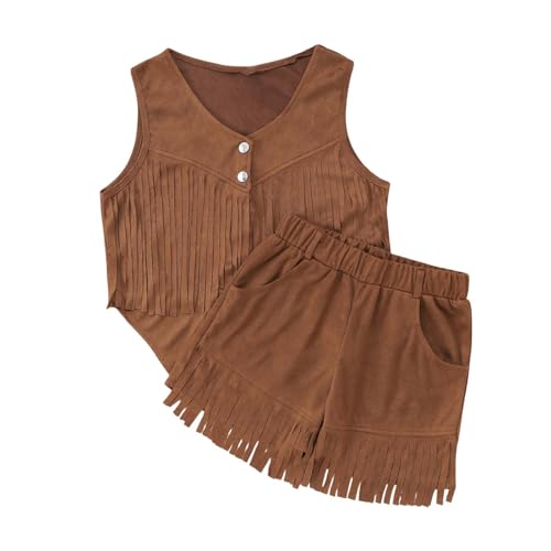 Cowgirl Kostüm Mädchen Piratenkostüm Westen Aud Cow Short Trachtenweste Vintage Kinderwesten Lederweste Oktoberfest Fasching Karneval Halloween Outfit Wildwest Pferdekostüm Braun für 5-14 Jahre Cowgirl Kostüm Mädchen Piratenkostüm Westen Aud Cow Short Trachtenweste Vintage Kinderwesten Lederweste Oktoberfest Fasching Karneval Halloween Outfit Wildwest Pferdekostüm Braun für 5-14 Jahre von Generisch