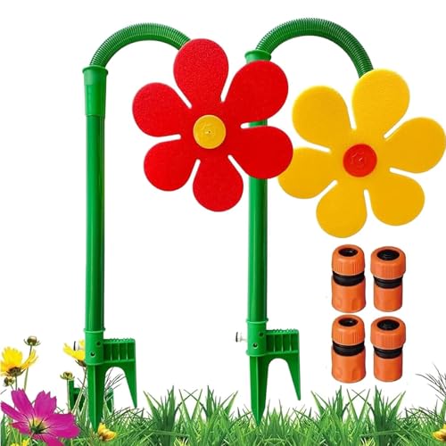Crazy Daisy Sprinkler | 360° Rotating Dancing Flower Wasserblume FüR Garten Kinder for Lawn & Garden,Dancing Crazy Sunflower Wassersprinkler Kinder for Outdoor Yard Decor (C*2pc) von Generisch