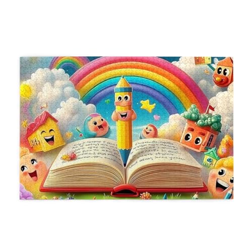 Creative World of Buntstifte, 1000-teiliges Puzzle für Erwachsene, Holzpuzzles für Erwachsene, Geschenke, Heimdekoration Creative World of Buntstifte, 1000-teiliges Puzzle für Erwachsene, Holzpuzzles für Erwachsene, Geschenke, Heimdekoration von Generisch