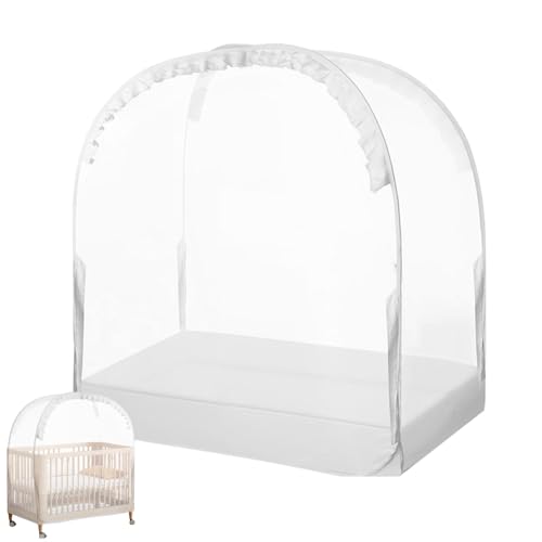 Crib Tent - Baby Crib Net Zelt | Kindergartenabdeckung, um das Kind Davon abzuhalten, auszuklettern | Atmungsaktives Mesh Pop-up-Bettschild für Kinderkinder, Schlafzimmer, Schule, Reisen, einfach Crib Tent - Baby Crib Net Zelt | Kindergartenabdeckung, um das Kind Davon abzuhalten, auszuklettern | Atmungsaktives Mesh Pop-up-Bettschild für Kinderkinder, Schlafzimmer, Schule, Reisen, einfach von Generisch