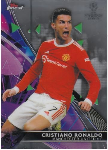 Cristiano Ronaldo Stürmer Man United Topps Finest Chrome Fußball Sammelkarte 100 von Generisch