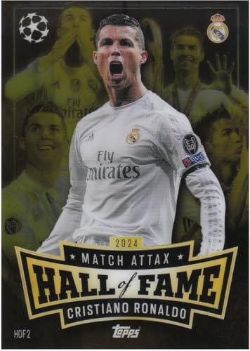 Cristiano Ronaldo Stürmer R. Madrid 2024 Match Attax Hall of Fame Fußball Rare Chrome Sammelkarte Hof 2 Cristiano Ronaldo Stürmer R. Madrid 2024 Match Attax Hall of Fame Fußball Rare Chrome Sammelkarte Hof 2 von Generisch
