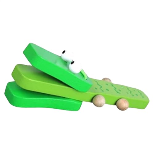 Crocodile Castanets - Musical Castanets Instrument | Hölzernen Langgriff Castanet | Castanet Clapper | Kleinkindholz -Percussion -Instrumente Spielzeug | Baby Castanets Percussion Clap Board Crocodile Castanets - Musical Castanets Instrument | Hölzernen Langgriff Castanet | Castanet Clapper | Kleinkindholz -Percussion -Instrumente Spielzeug | Baby Castanets Percussion Clap Board von Generisch