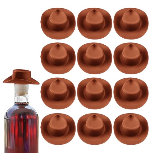 Cupcake-Topper mit Cowboyhut, Western-Cowgirl-Hut, Cupcake-Topper, Partyzubehör zum Basteln, für Zuhause, Veranstaltungen, Hochzeiten, Babypartys, Urlaub, Versammlungen, Musikfestival von Generisch