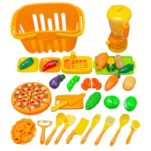 Cutting Plays Food Toys, Plays Kitchen Food Set, Realistic Fruit Vegetable Chopping Toy, Safe Pretend Cooking for Kids, Babies, 24x11.5cm Cutting Plays Food Toys, Plays Kitchen Food Set, Realistic Fruit Vegetable Chopping Toy, Safe Pretend Cooking for Kids, Babies, 24x11.5cm von Generisch