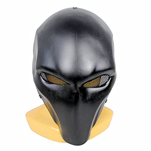 D-Stroke Cosplay Maske GFK Vollgesichtsmaske Halloween Party Kostüm Maske Requisiten (Schwarz) von Generisch